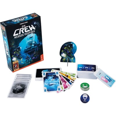 999 Games - De Crew Missie Diepzee - Kaartspel - Werk samen en win - 30 verschillende missies - Gezelschapsspel - Klein cadeautje