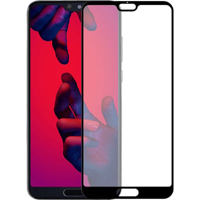 Huawei P20 Pro screenprotector gehard glas Edge to Edge - Zwart