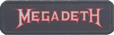 Megadeth - Logo Outline Patch - Zwart