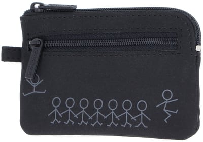 oxmox sleutelgeval New Cryptan Keyholder Jumping Jack 2.0 Print Grey Black zwart