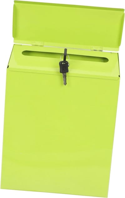 Hangende Brievenbus - Postvak Muur - Post Ontvangen - Met Slot - 30x22x6 cm - Groen