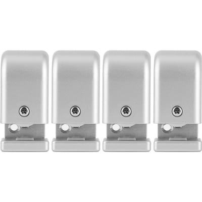 4 Pièces Butée de Porte Coulissante Réglable Guide à Rouleaux Accessoire de Quincaillerie pour Porte Automatique