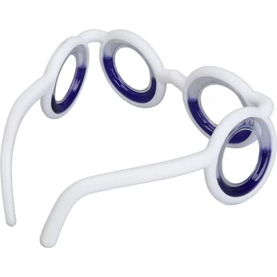 Lunettes Anti Mal des Transports Soulagement de la Nausée Mal des Transports Mal de Mer Lunettes à Liquide pour Enfants Adultes white