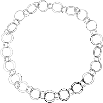 Behave Lange Zilverkleurige Schakelketting - 86 cm - Statement Ketting Dames - Nikkelvrij - Inclusief geschenkzakje