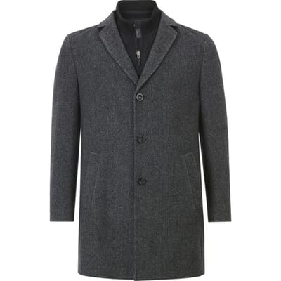 Jan Vanderstorm herren Jas - 54 - grijs - Plus Size