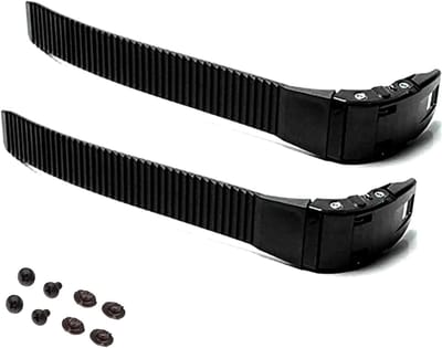 Skate Gespen - Veters Vervanging - Outdoor Skaten - Schokbestendig Materiaal - 2 Sets - Zwart