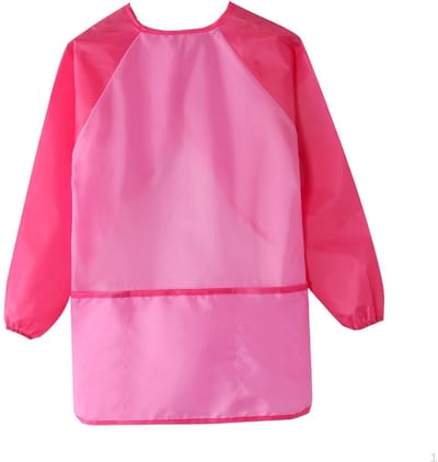Schort kinderen - Verfschort - Keukenschort - Schilderschort - Verven - Verfjas - Knutselschort - Kliederschort - Waterdicht - Kliederen - Kleding beschermen - Roze - Jonyx