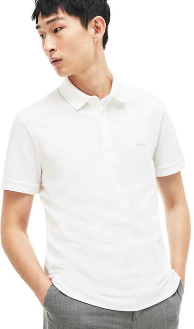 Lacoste Paris Regular Fit Stretch Cotton Piqué Poloshirt Met Korte Mouwen Wit XS Man