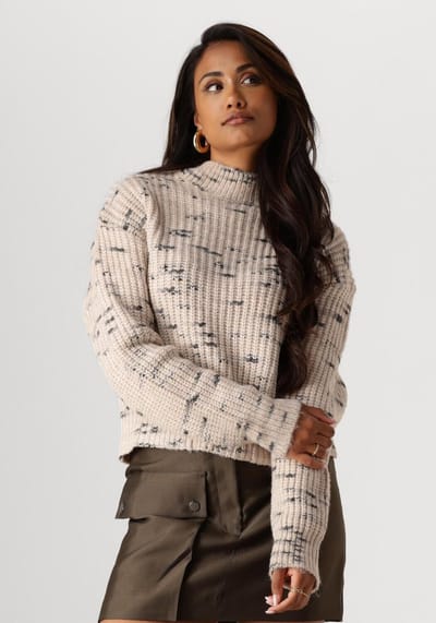 AAIKO Milou Spacedye Wo 400 Truien & vesten Dames - Sweater - Hoodie - Vest- Zand - Maat L
