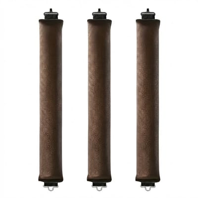 Donker bruin heatless haar krullers set van 3 stuks dames zonder hitte zachte flexibele rollers met interne draad heatless curls geschikt voor slapen en dagelijks gebruik