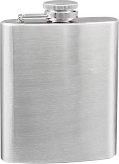 Ulanax® | Heupfles - 200 ml - RVS - Onderweg - zilver |