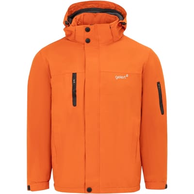 Gelert Heren Solide Hoodie Reguliere Parka (Oranje)