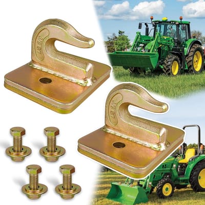 Grijphaak Tractor Emmer - Trekhaak Montage - Lading Zekeren - Gesmeed Staal - 3/8 inch - Gegalvaniseerd