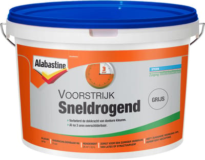 Alabastine Voorstrijk Sneldrogend - Grijs - 2,5 liter