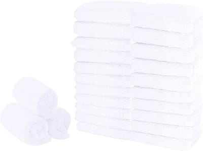 24x Keukendoeken Wit - Premium Coral Fleece Keukentextiel - 25x50 cm - Super Absorberend en Pluizvrij