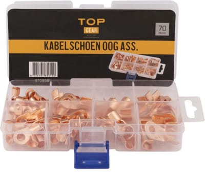 Kabelschoenen oog assortimentsdoos 70-delig - TOPGEAR