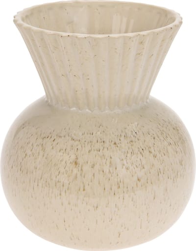 Oneiro’s Luxe Vaas VAAS BOL PORSELEIN - ø 14X14X16CM – binnen – buiten – luxe – accessoires – tuin – decoratie – bloemen – voor binnen – keramiek
