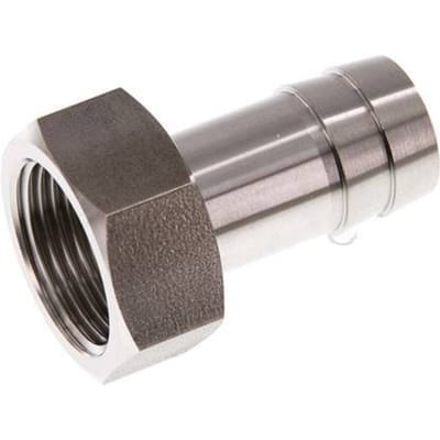 G 3/4'' x 19mm RVS Slangpilaar 40 Bar