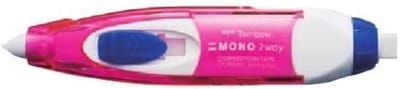 Correctielint 2-in-1 met Gum - Set van 10 Stuks in Roze