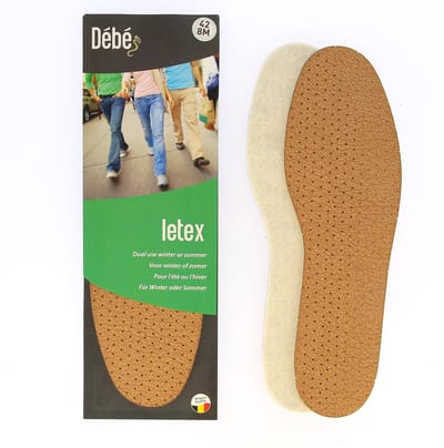 DEBE Letex - Inlegzool van ledervezel en vilt - 36
