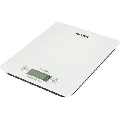 VOLTCRAFT TS-5000/1 TS-5000/1 Brievenweegschaal Weegbereik (max.) 5 kg Resolutie 1 g werkt op batterijen Wit