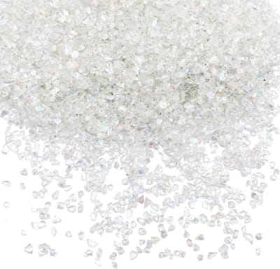 Solidchoice- Verbrijzeld Glas 200g - Onregelmatige Kristal Chips - Heldere Vlokken - Pailletten voor Nagelkunst - Vaasvulling - Decoratie Materiaal - Glaschips
