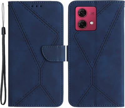 Coverup Hoesje - Geschikt voor Motorola Edge 40 Neo Hoesje - Coverup Book Case - Blauw