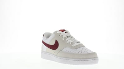 Baskets Nike Court Vision Low Saint-Valentin 2024 Femme Blanc Adobe Rouge Dragon FQ7628-100 37.5