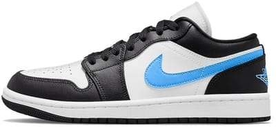 JORDAN 1 LOW "BLACK UNIVERSITY BLUE WHITE" EU36.5