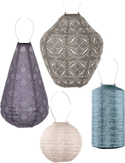Lumiz Tuinlamp op zonne energie - Solar Lampion - Fiji Set - 4 stuks
