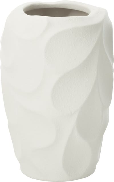 J-Line vaas Mirena - keramiek - wit - small - 32 cm hoog