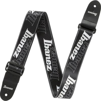 Ibanez GSD50-P6 – Zwart - Nylon Gitaarband met Ibanez Logo