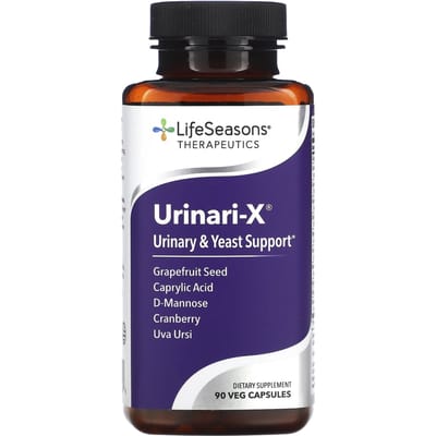 LifeSeasons, Urinari-X, Verbetering van urinewegen & vagina, 90 plantaardige capsules
