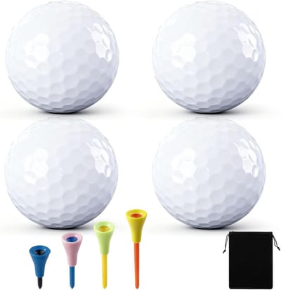 Dailygoods - Golfballen set van 4 stuks voor trainingsdoeleinden