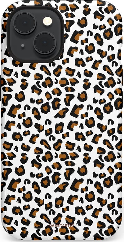 Casetastic Hoesje Geschikt voor Apple iPhone 15 Magsafe - Stijlvolle Beschermende Duo-layer Case - Panter abstractie
