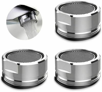 EXCITAT Beluchter - Kraanbeluchter - Kraanfilter - Mengtuit met RVS filter - Kraanbevestiging - 24 mm - Verpakking van 3