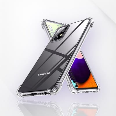 AziLine Shockproof Case Geschikt voor Samsung Galaxy A52 5G - Transparante Luxe A52/52S Bescherming Hoesje - Maximaal Stevig en Premium Kwaliteit geschikt voor Samsung Galaxy A52 5G