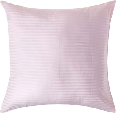 Homescapes Satijn Streep Katoen Kussensloop 80x80 cm – Roze – 100% Egyptisch Katoen – Draaddichtheid 330