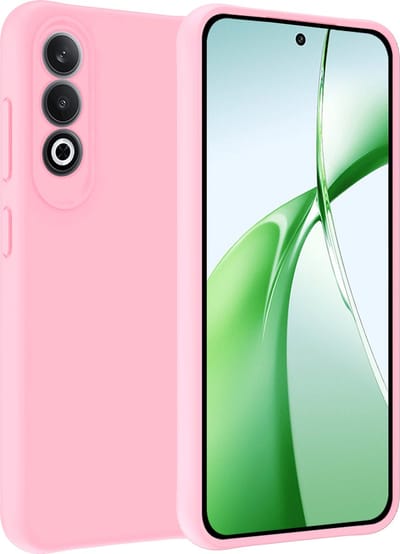 Hoesje Geschikt voor OnePlus Nord CE4 - Sterk & Shockproof - Hoes Cover - Siliconen Case - Lichtroze