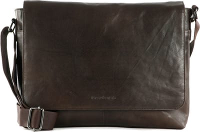 bruno banani Business tas Laptoptas met laptopvak Messenger Bag Brown Donkerbruin