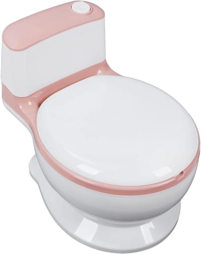 Kindertoilet Potje - Zindelijkheidstrainer Baby - Zindelijkheidstraining Thuis - Ergonomisch Antislipontwerp - 40 x 29 x 23 cm - Roze