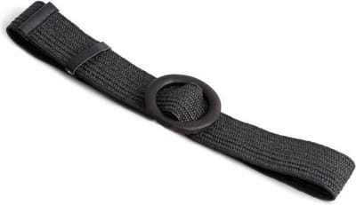 KLEINE MAAT! Meisjes – Jonge Dames - Vintage gevlochten damesriem met houten zwarte gesp voor in de taille - Zwart - 85 cm -Maat XXS/XS/S | Elastisch – Stretch | Riet – Stro – Rattan | Verstelbaar | Decoratie Jurk - Riem