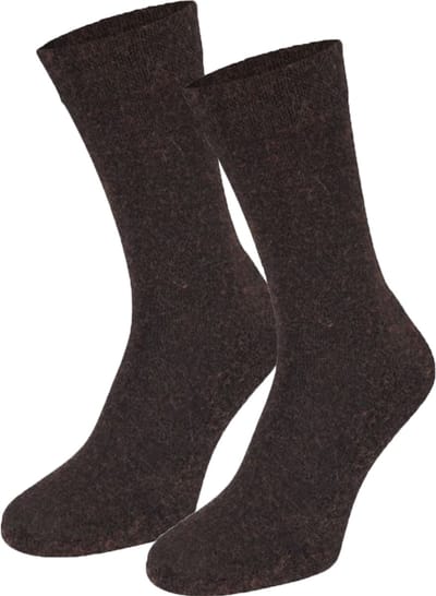 Boru Bamboo - 2341 - Nette Sokken - Bamboe & Wol - Badstof Voetbed - Unisex - 35-38 - Bruin