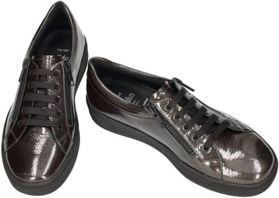 Solidus -Dames - grijs donker - sneakers - maat 38