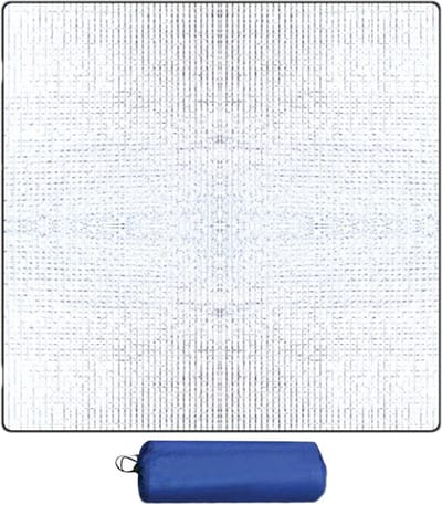 Isolatiemat Schuimmat - Opvouwbare Vloermat - Outdoor Kamperen - Dubbelzijdig Aluminiumfolie - 200 x 200 cm - Zilver