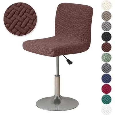 1/4/6 stuks Jacquard Bar Kruk Stoelhoes Stretch Bureaustoel Slipcovers Elastische Korte Rug Zitkussens Eetkamer Keuken 1 Piece