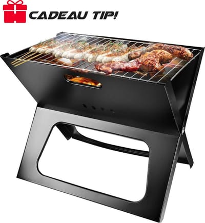 Uitklapbaar Houtskool Barbecue Basco® – Kleine Houtskool BBQ Grill Rooster – Draagbaar Rechthoek Vlees Kolen BBQ – Balkon BBQ