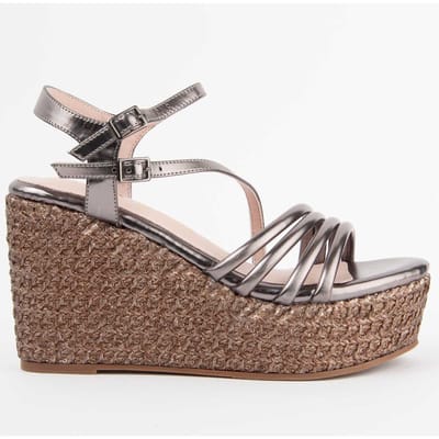 Montevita Sandalen Met Een Sleehak Salia10 Grijs