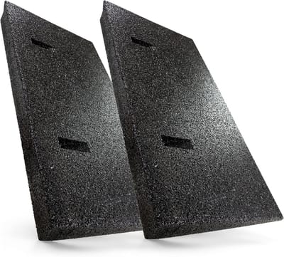 Rubberen Oprijplaat - Drempelhulp - Overbruggen Hoogteverschil - Hoge Belasting - 50x25x4.5 cm - Zwart