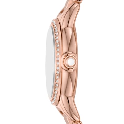 Emporio Armani AR11671 Dames Horloge 26mm - Goudkleurig